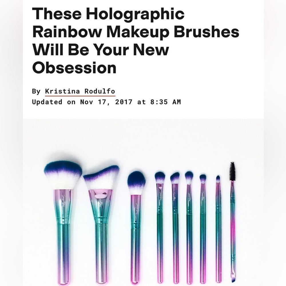 Saucebox Cosmetics unicorn brush set 9 pc